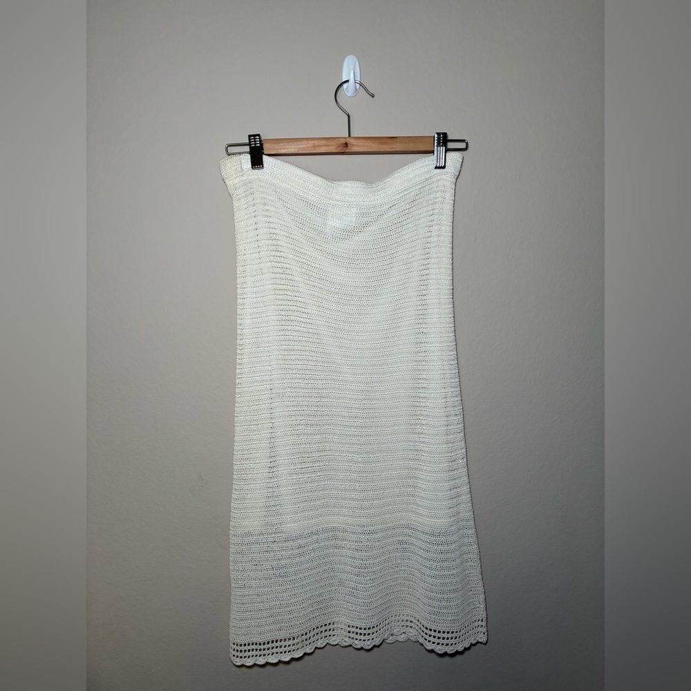 PAPELL BOUTIQUE EVENING Large ivory crochet beaded 2 pieces outfit - Picture 16 of 16